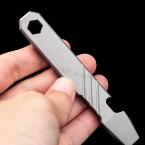 New Titanium Alloy Pocket Pry Bar Crowbar Opener Portable Outdoor EDC Multi Tool