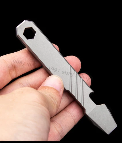 New Titanium Alloy Pocket Pry Bar Crowbar Opener Portable Outdoor EDC Multi Tool