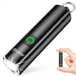 EDC Rechargeable Keychain Flashlight, 360L Mini Portable Flash Light | 3 Lightin
